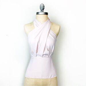 Amanda Uprichard Mezcal Light Pink Halter Top S